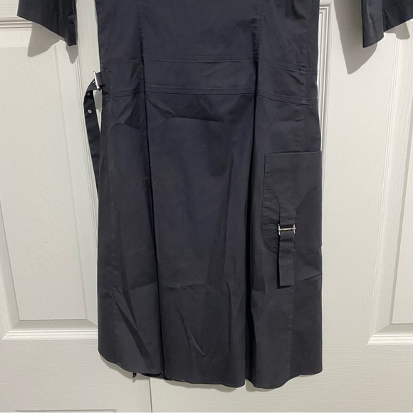 Vintage Y2K Irene Van Ryb Gray Wrap Buckle Dress Women's 36 US 6 - Picture 7 of 8